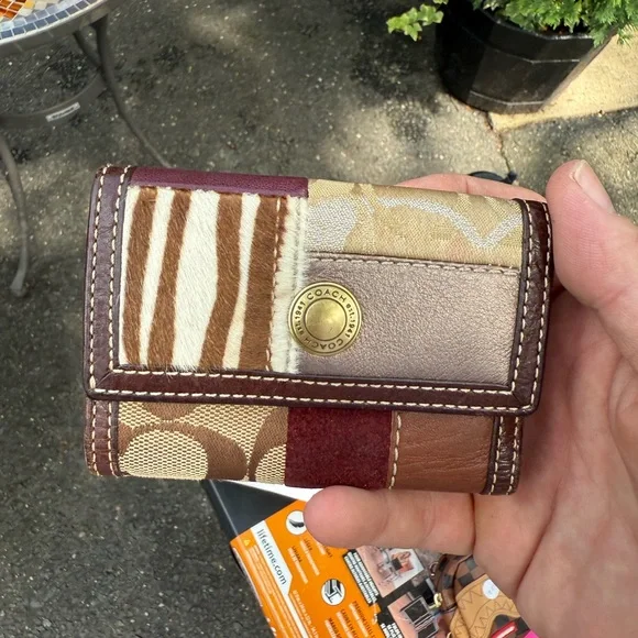 Coach Multicolor Patchwork Wallet - Picture 1 of 4